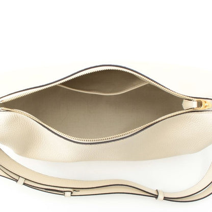 Gucci Horsebit Half Shoulder Bag White