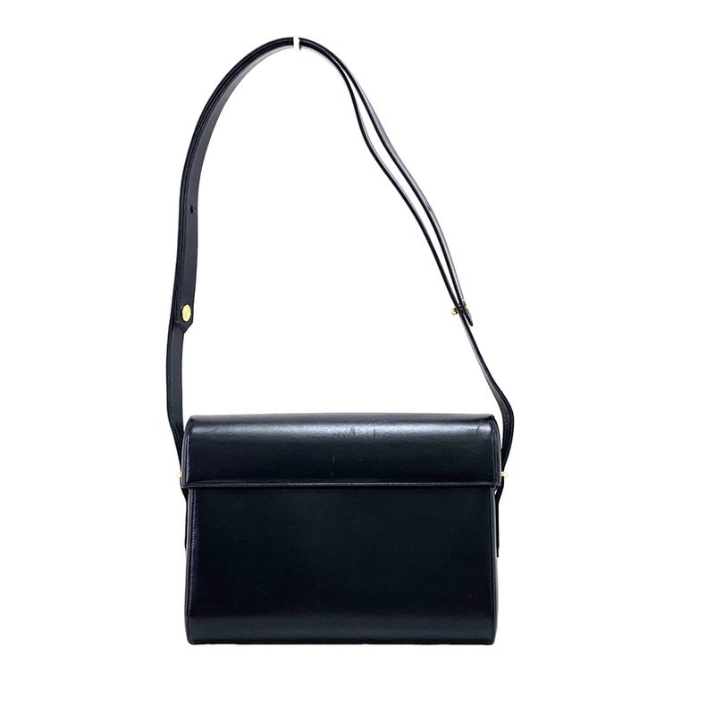 Cartier Saffiano Line Shoulder Bag Black
