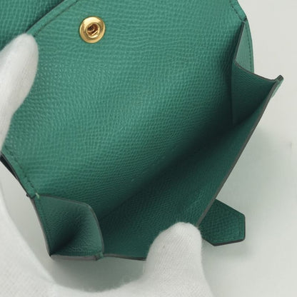 Hermes Bearn Mini Wallet with Coin Purse Bifold Mini Epsom Vertigo Vert Green