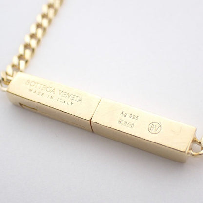 Bottega Veneta ID Chain Necklace Gold Green