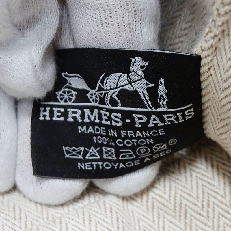Hermes Handbag Bride-a-Brac GM Canvas Marine Blue 03 Pouch Case Makeup Simple