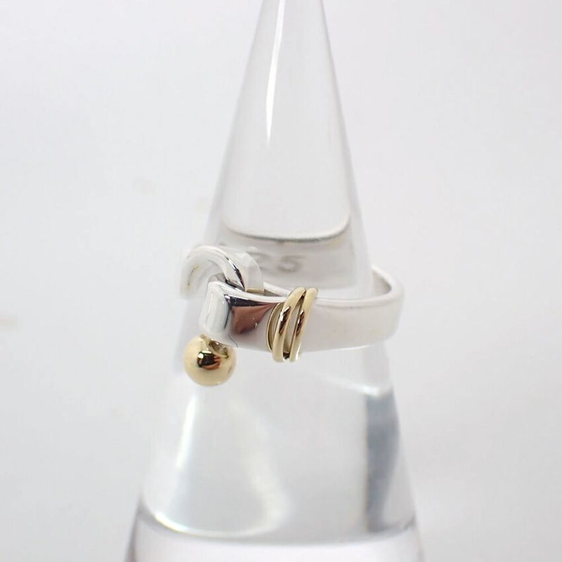Tiffany & Co 925 750 Hook Eye Ring