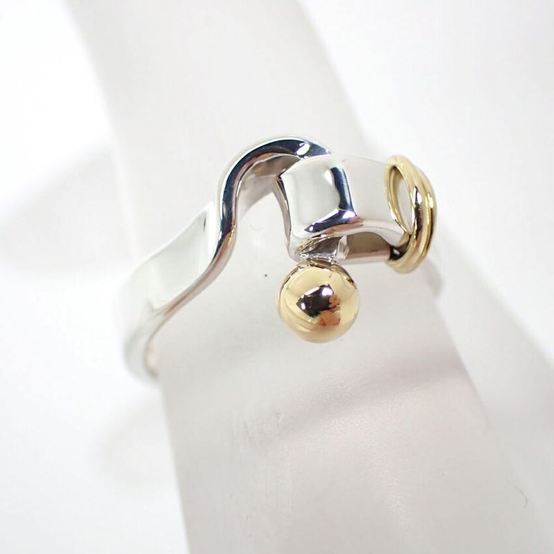 Tiffany & Co 925 750 Hook Eye Ring