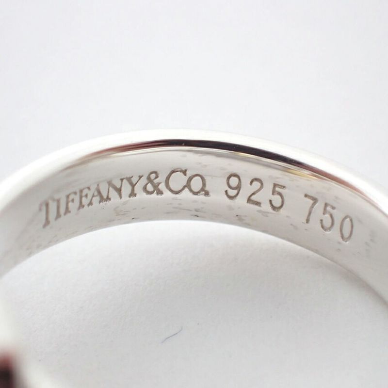 Tiffany & Co 925 750 Hook Eye Ring