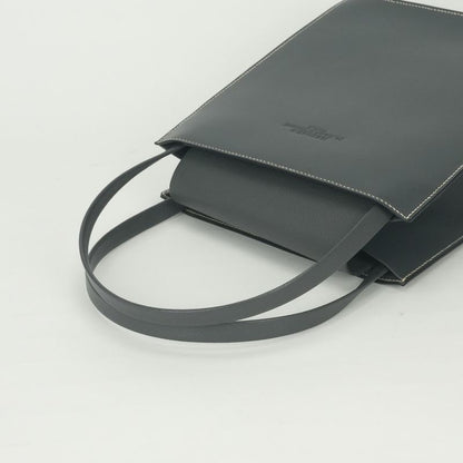 Hermes Lucie MM Tote Boxcalf Chevre Graphite Gray Gold Handbag Misor