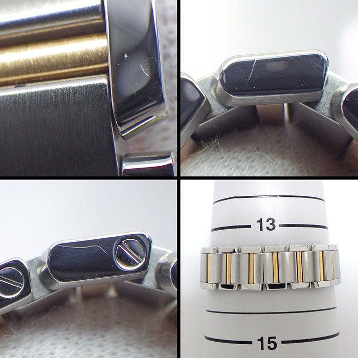 Cartier Watch Tank Francaise SM 11 Point Diamond Index Square Guilloche Silver