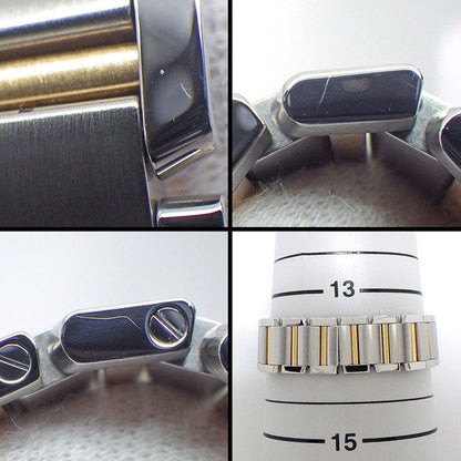 Cartier Watch Tank Francaise SM 11 Point Diamond Index Square Guilloche Silver
