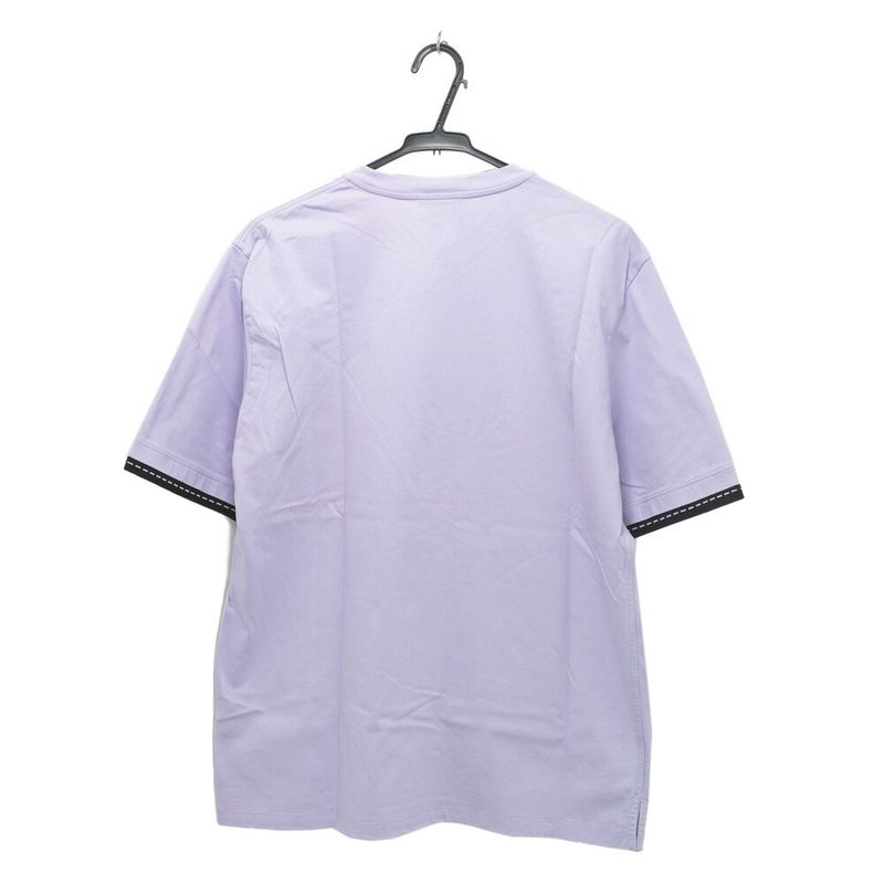 Hermes T-Shirt Purple M Cotton Cleaned