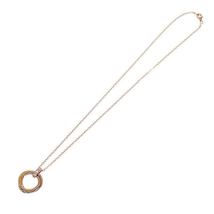 Cartier Trinity Necklace Pendant 18k Yellow Gold 18k Pink 18k White Diamond
