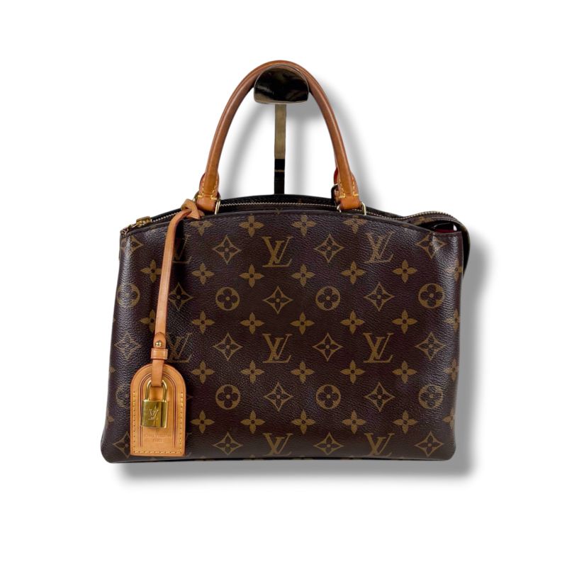 Louis Vuitton Petit Palais PM Handbag Monogram Leather Brown Padlock