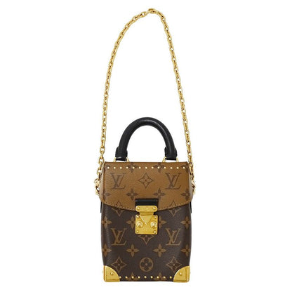 Louis Vuitton 2-Way Shoulder Bag Monogram Reverse Canvas Camera Box Brown