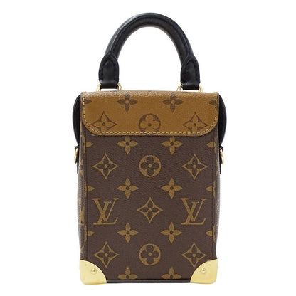 Louis Vuitton 2-Way Shoulder Bag Monogram Reverse Canvas Camera Box Brown