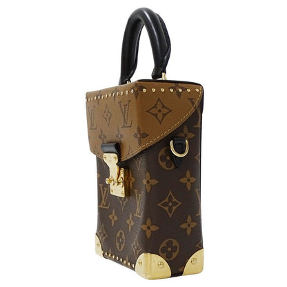 Louis Vuitton 2-Way Shoulder Bag Monogram Reverse Canvas Camera Box Brown
