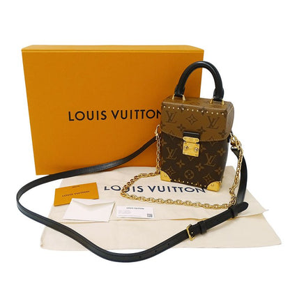 Louis Vuitton 2-Way Shoulder Bag Monogram Reverse Canvas Camera Box Brown