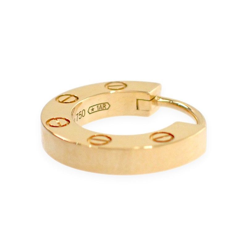 Cartier Love Single on Line Limited Earrings 18k Yellow Gold