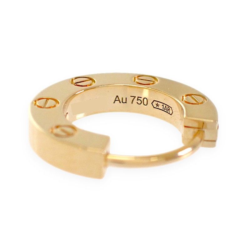 Cartier Love Single on Line Limited Earrings 18k Yellow Gold