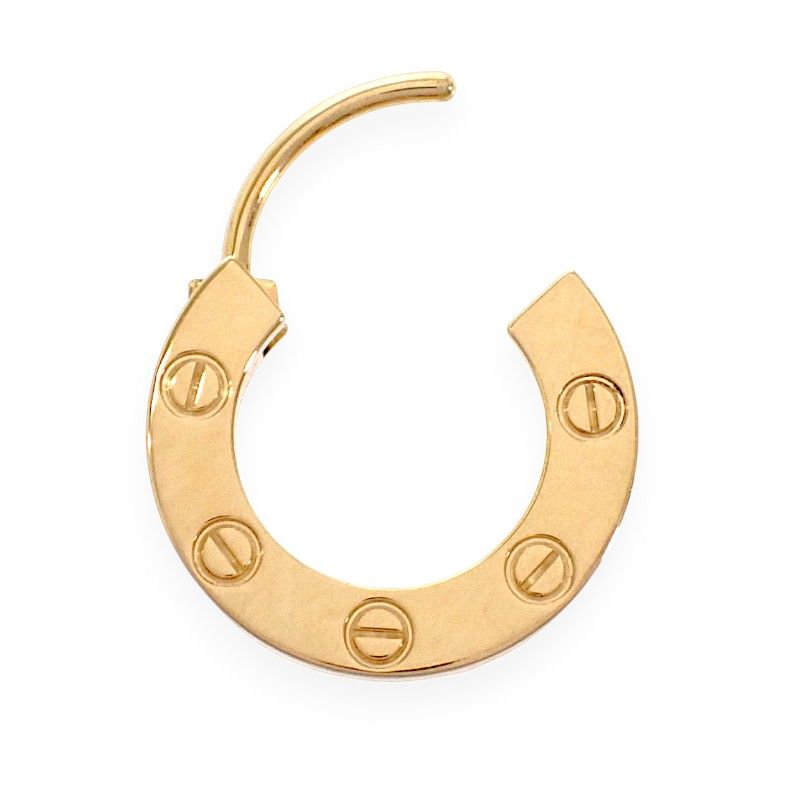 Cartier Love Single on Line Limited Earrings 18k Yellow Gold