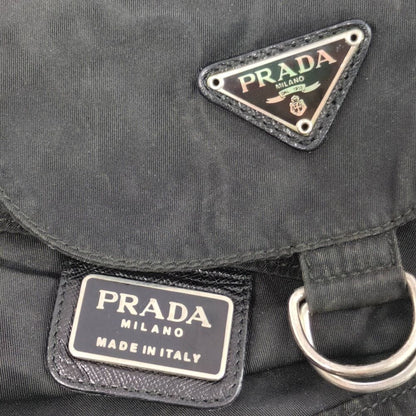 Prada Nylon Vela Backpack Black