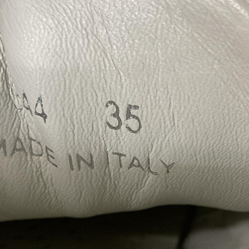 Prada Sneakers 35 Ivory Quilted Leather