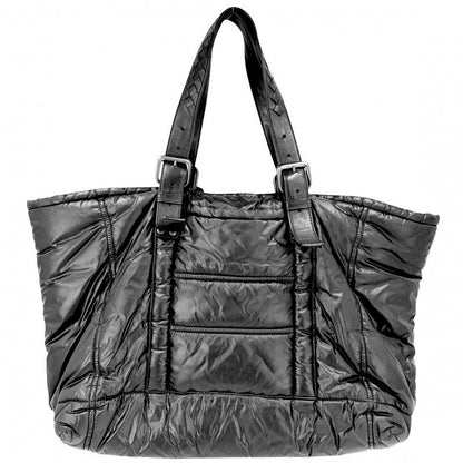 Bottega Veneta Tote Intrecciato Spinner Car Handbag Nylon Leather Black