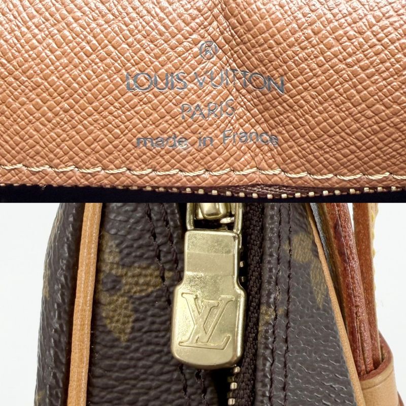 Louis Vuitton Shoulder Bag Monogram Boulogne 30 Brown Gold