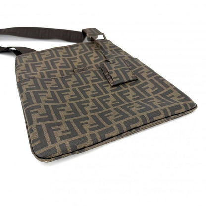 Fendi Shoulder Bag Zucca Bag Mamma Bucket Brown Gold
