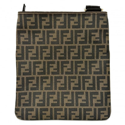 Fendi Shoulder Bag Zucca Bag Mamma Bucket Brown Gold