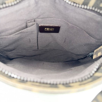 Fendi Shoulder Bag Zucca Bag Mamma Bucket Brown Gold