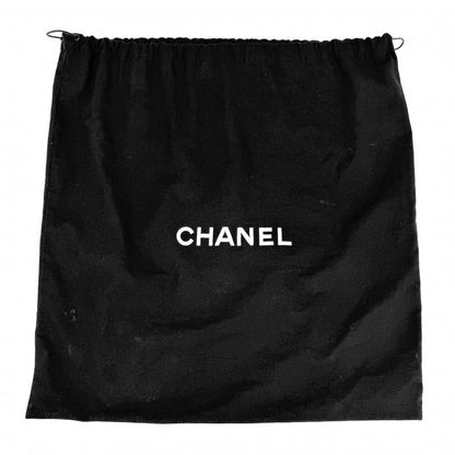 Chanel Handbag Paris Biarritz Tote PM CC Logo Canvas Leather Black Silver
