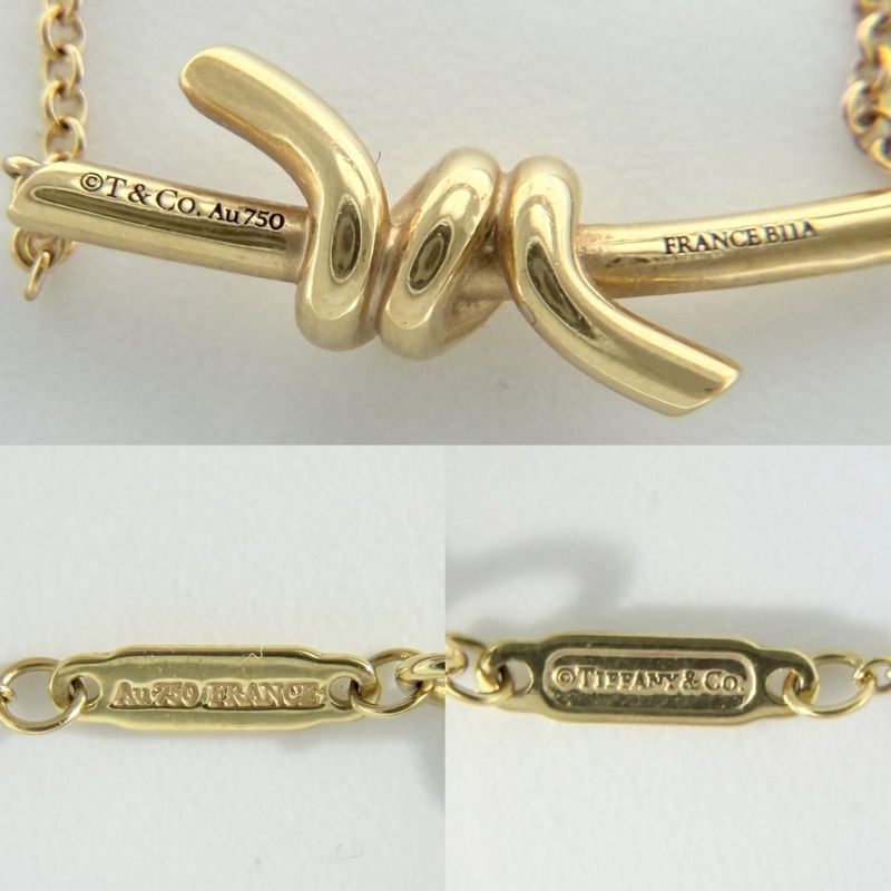 Tiffany & Co Necklace Knot Adjustable Star 18k YG 18k Yellow Gold