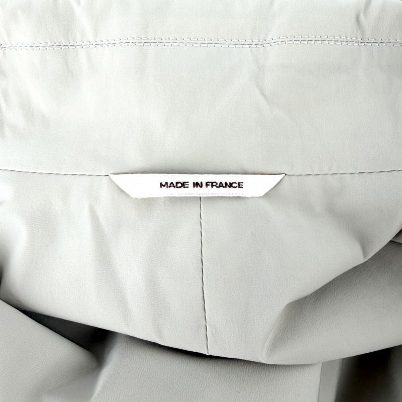 Hermes Long Coat 50 Beige Nylon Polyurethane Spring Autumn