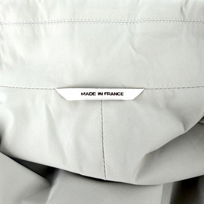 Hermes Long Coat 50 Beige Nylon Polyurethane Spring Autumn