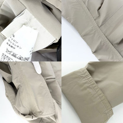 Hermes Long Coat 50 Beige Nylon Polyurethane Spring Autumn
