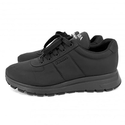 Prada Sneakers Logo Shoes 26 cm 7 Sizes Nylon Black