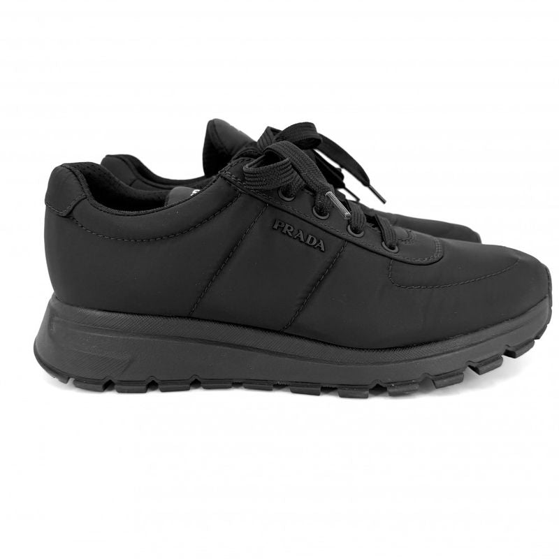 Prada Sneakers Logo Shoes 26 cm 7 Sizes Nylon Black