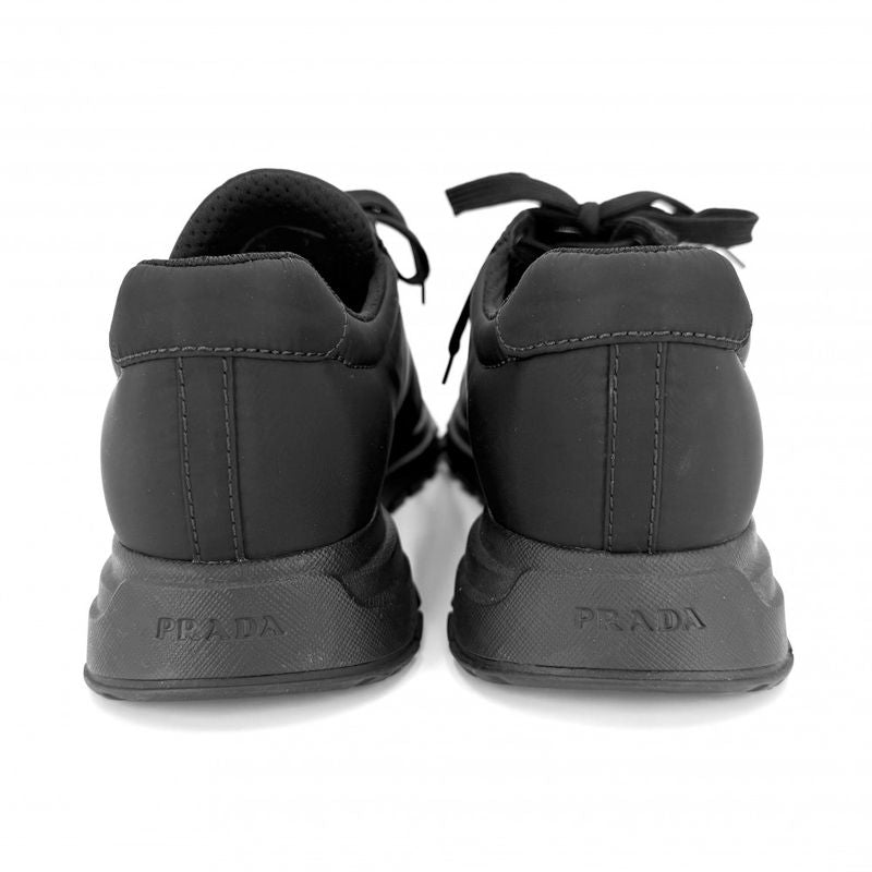 Prada Sneakers Logo Shoes 26 cm 7 Sizes Nylon Black