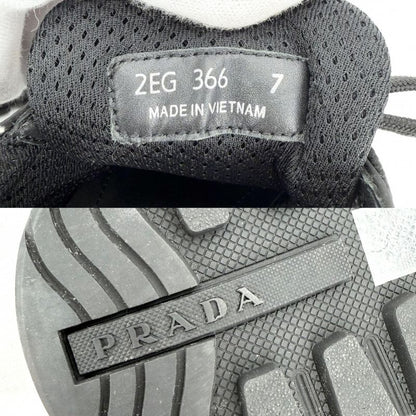Prada Sneakers Logo Shoes 26 cm 7 Sizes Nylon Black