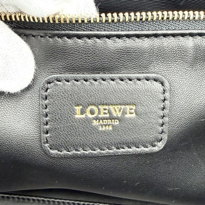Loewe Anagram Amazona 36 Mini Boston Bag Shoulder Metallic Leather Gold