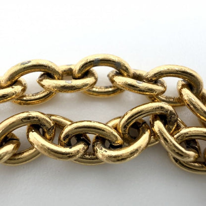 Chanel Necklace Quilted CC Logo Gold Plated
