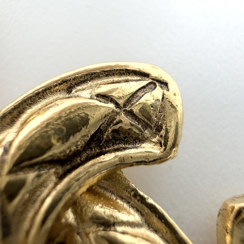 Chanel Necklace Quilted CC Logo Gold Plated