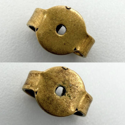 Gucci Earrings Strawberry Motif Interlocking Line Stone Pink Gold