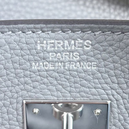 Hermes Handbag Birkin 40 Inner Stitch Gray Togo Grimeyer Silver