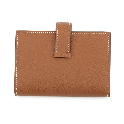 Hermes Card Case Bearn Mini Coin Purse Gold Silver Vo Madame