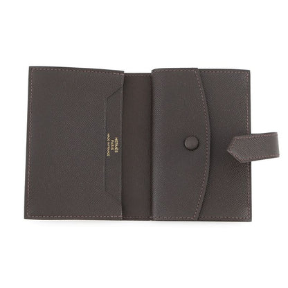 Hermes Card Case Bearn Mini Coin Purse Bible Gold Vo Madame