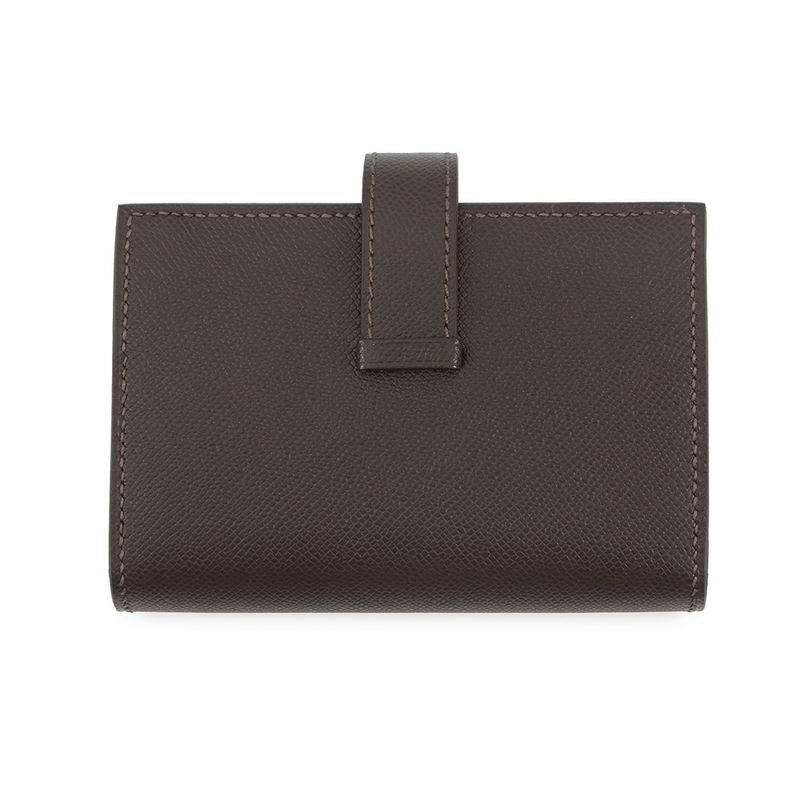 Hermes Card Case Bearn Mini Coin Purse Bible Gold Vo Madame
