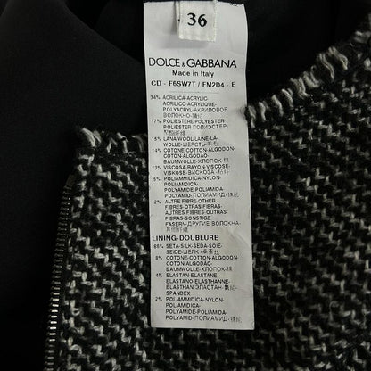 Dolce & Gabbana Dress 36 S Black White Lace