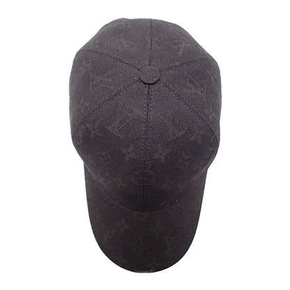Louis Vuitton Monogram Essential Cap S Hat Cotton Black