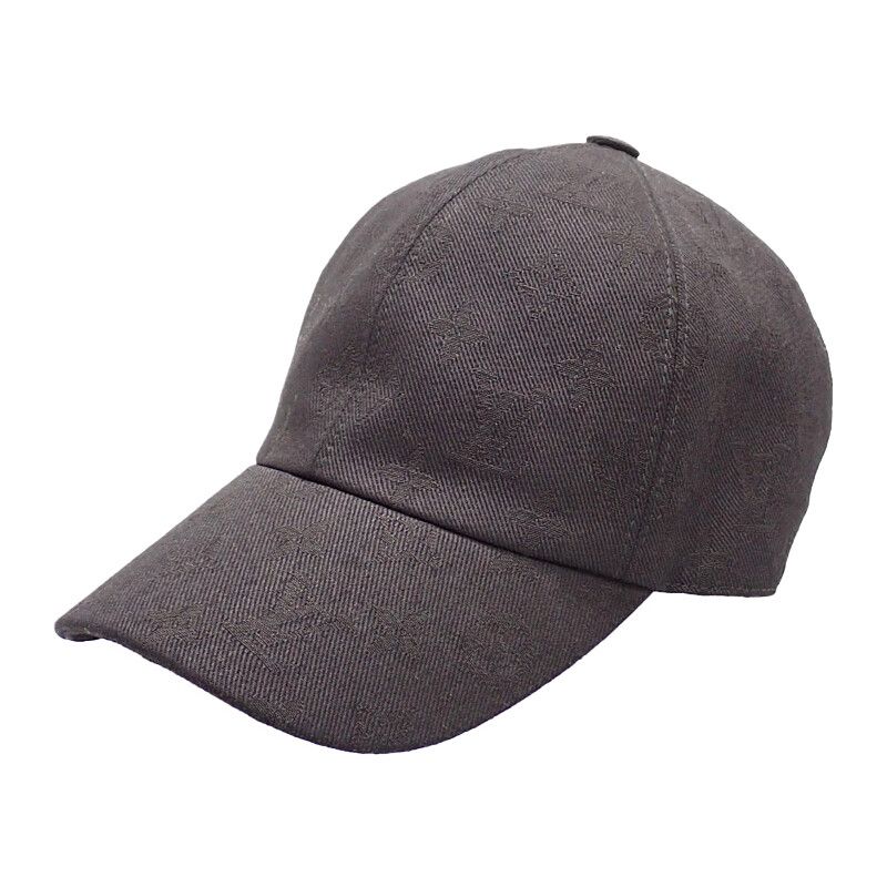 Louis Vuitton Monogram Essential Cap S Hat Cotton Black