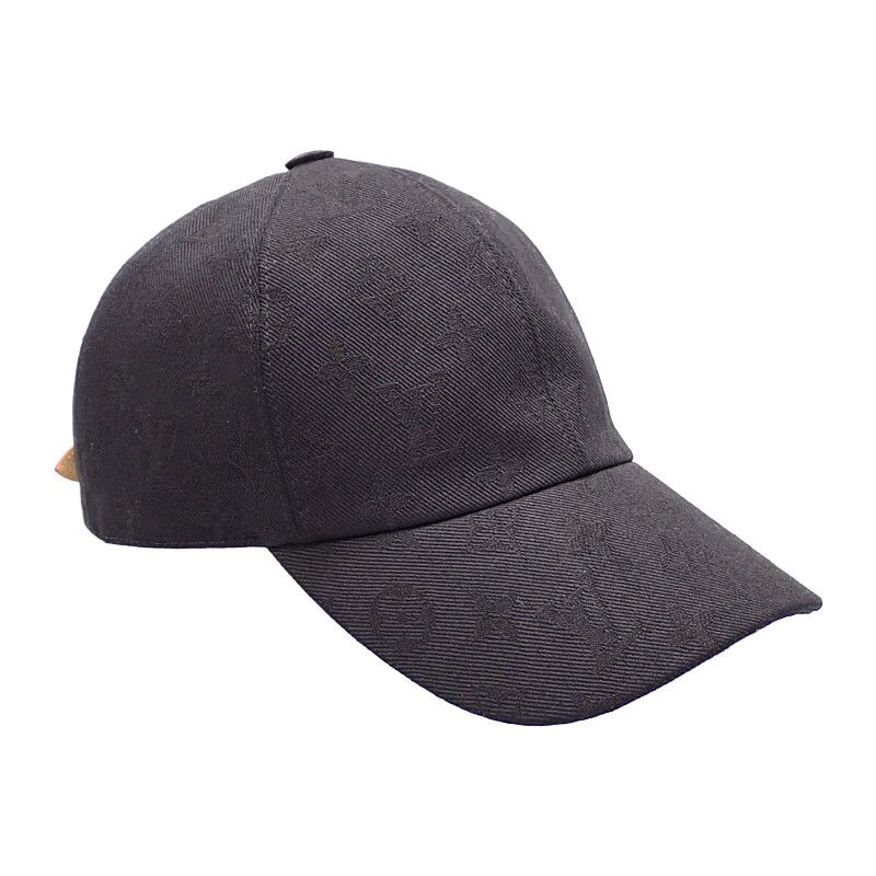 Louis Vuitton Monogram Essential Cap S Hat Cotton Black