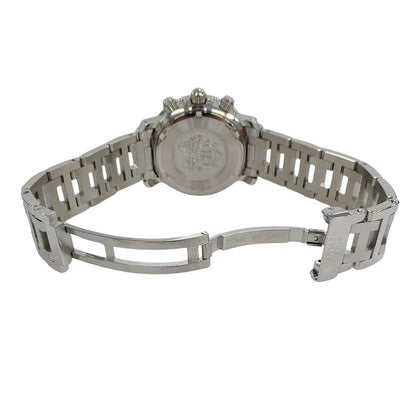 Hermes Watch Clipper Diver Chronograph Date Quartz Stainless Steel Silver Black